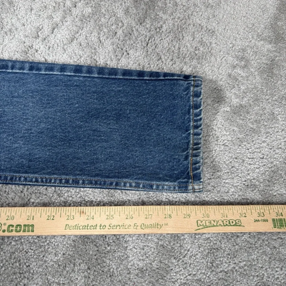 Vintage Levis 505 Jeans Regular Fit Straight Leg Blue Denim Cotton Faded 2002